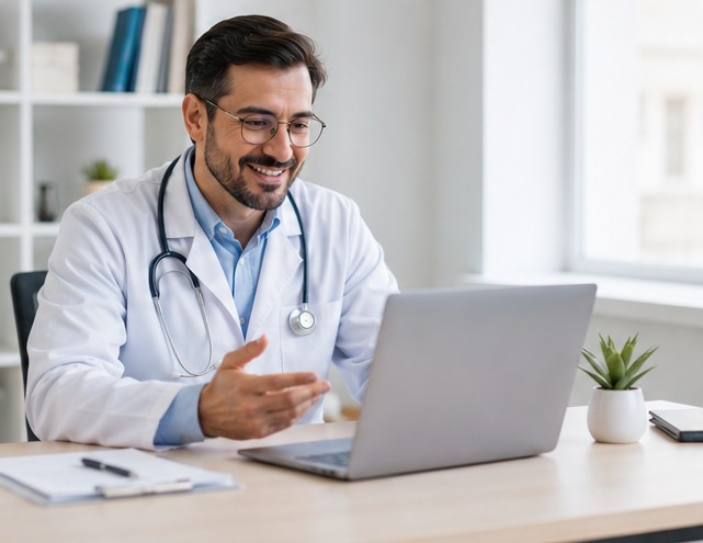 Profesional del consultorio digital de OSCEP